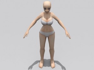 rigged character collection Modello 3D
