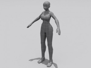 rigged character collection Modello 3D