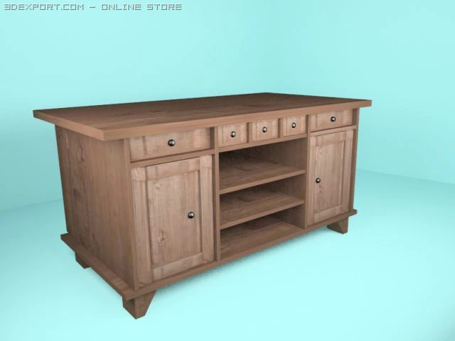 table 3D Model .c4d .max .obj .3ds .fbx .stl .blend 