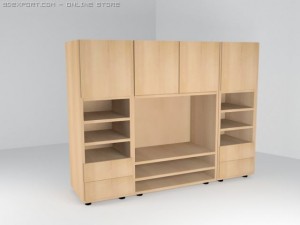 shelf for tv Modèle 3D
