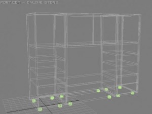 shelf for tv 3D Модель