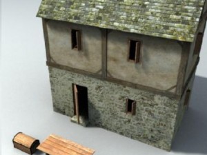 medieval house 3D-Modell