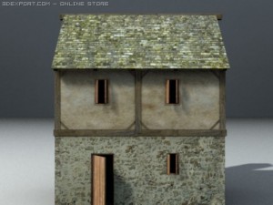 medieval house 3D 模型