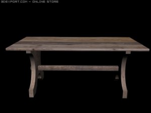 medieval table 3D-Modell
