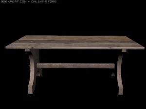 中世纪的桌子 3D 模型