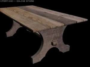 medieval table 3D Model