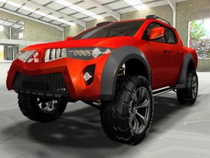 mitsubishi strada triton 3D-Modell