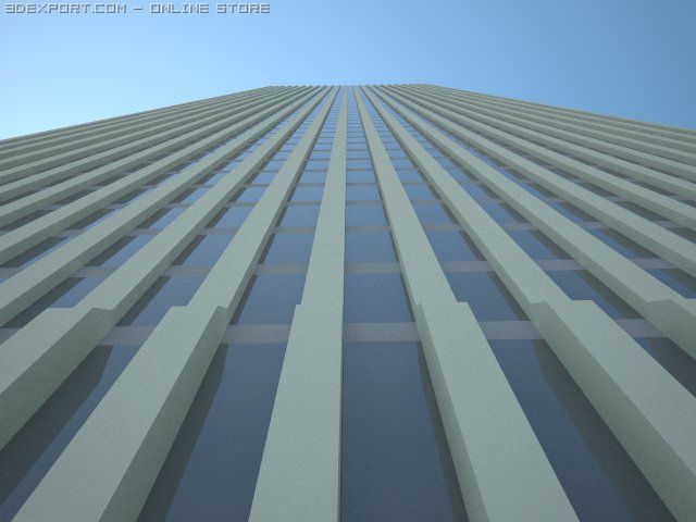 high poly generic skyscraper Model 3D .c4d .max .obj .3ds .fbx .stl .blend 