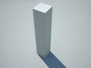 high poly generic skyscraper Model 3D