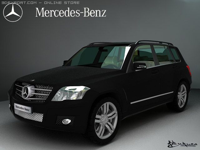 mercedes benz glk 3Dモデル .c4d .max .obj .3ds .fbx .stl .blend 