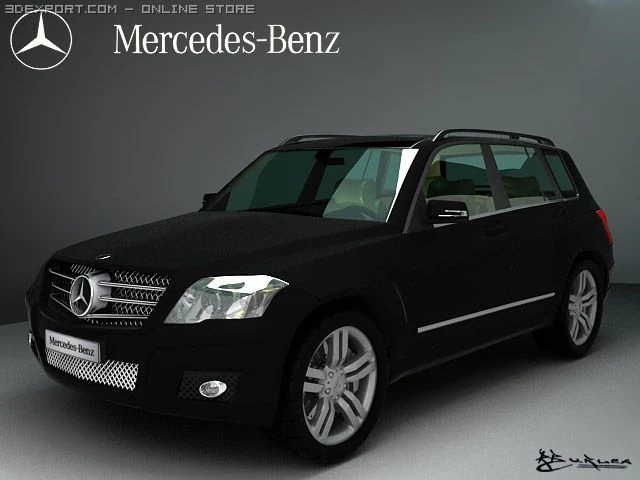 mercedes benz glk 3D Model .c4d .max .obj .3ds .fbx .stl .blend 