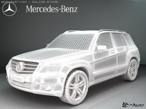 mercedes benz glk 3Dモデル