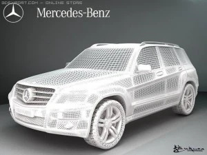 mercedes benz glk 3D Model