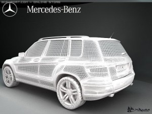 mercedes benz glk 3Dモデル