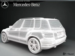 mercedes benz glk 3D Model