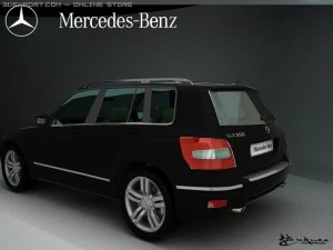 mercedes benz glk 3D Model