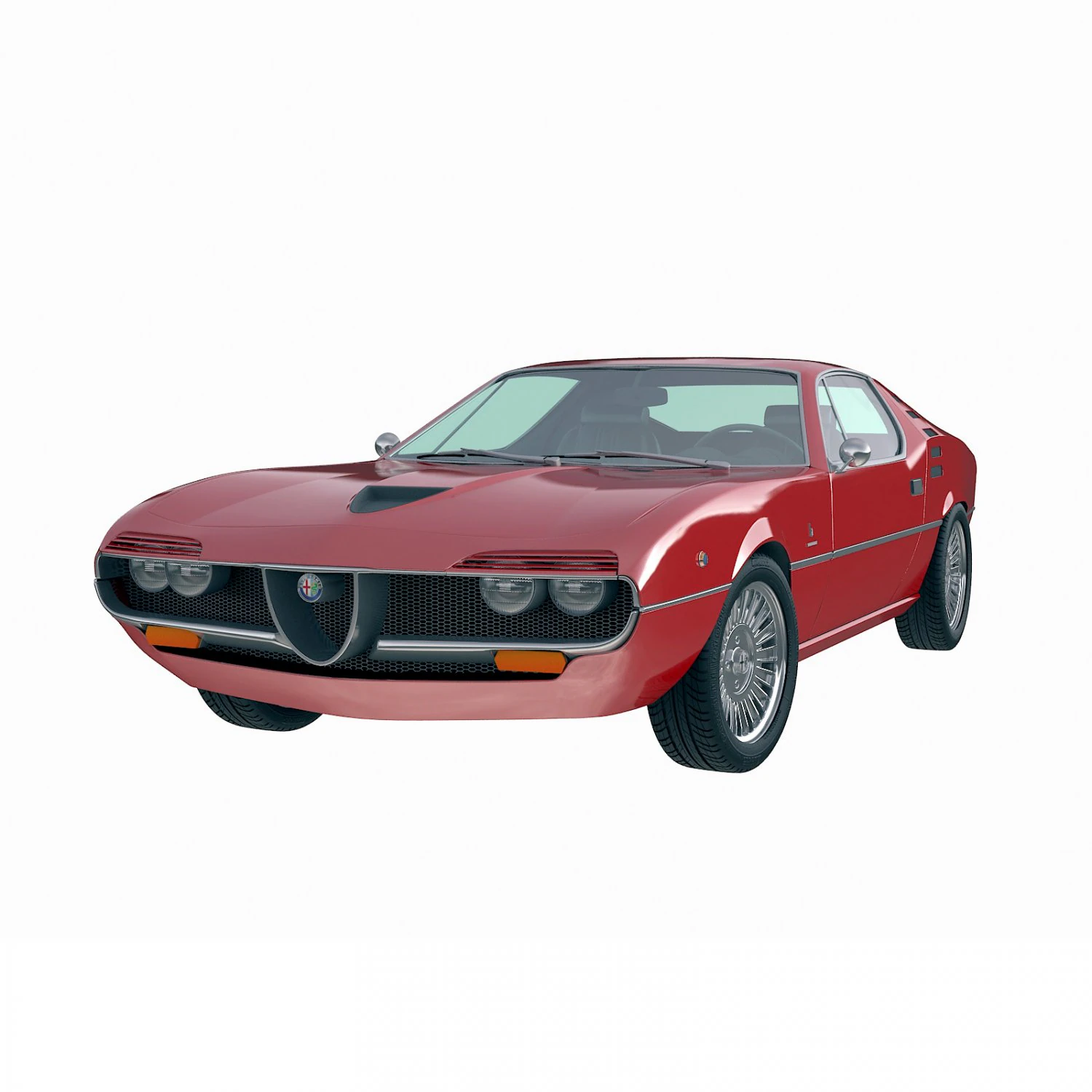 alfa romeo montreal 1970 3D Model .c4d .max .obj .3ds .fbx .stl .blend 