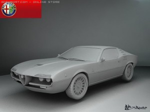 alfa romeo montreal 1970 Modèle 3D