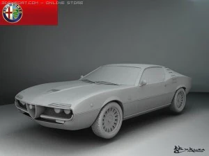 alfa romeo montreal 1970 3D Model