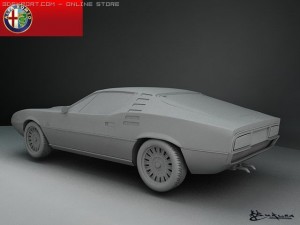 alfa romeo montreal 1970 Modèle 3D