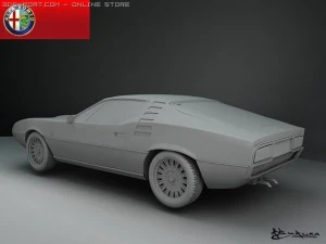 alfa romeo montreal 1970 3D Model
