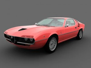 alfa romeo montreal 1970 3D Model