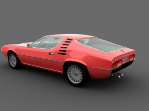 alfa romeo montreal 1970 3D Model