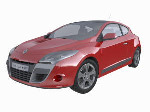 renault megane coupe 2009 3Dモデル