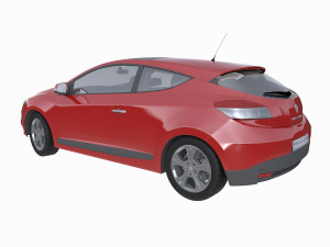 renault megane coupe 2009 3Dモデル