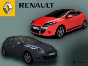 Renault Megane III 2009 Pack1 3D Modell
