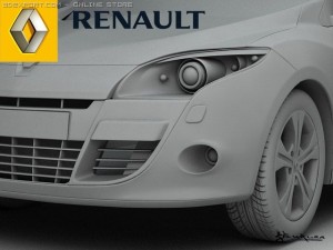 renault megane iii 2009 pack1 3D 모델