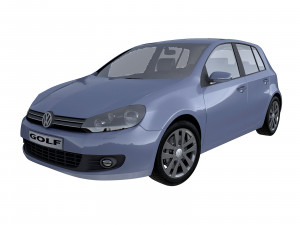 volkswagen golf 5doors 2009 3D मॉडल