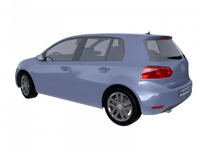 volkswagen golf 5doors 2009 3D Model