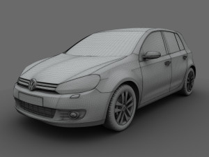 volkswagen golf 5doors 2009 3D मॉडल