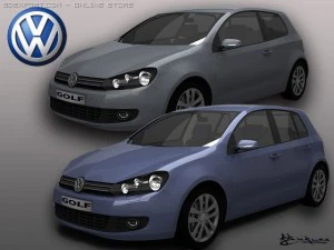 Volkswagen Golf VI пакет1 3D Модель