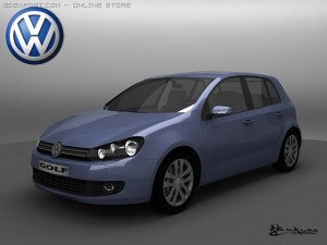 volkswagen golf vi pack1 3D Model
