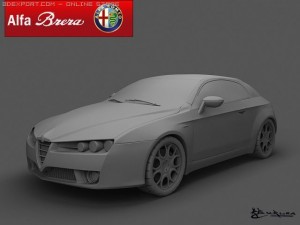 alfa romeo brera 2005 3D Модель