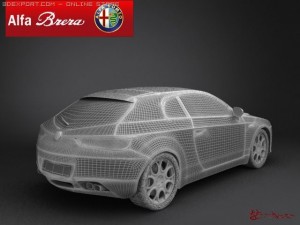 alfa romeo brera 2005 3D Модель