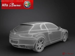 alfa romeo brera 2005 3D Model