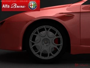 alfa romeo brera 2005 3D Model