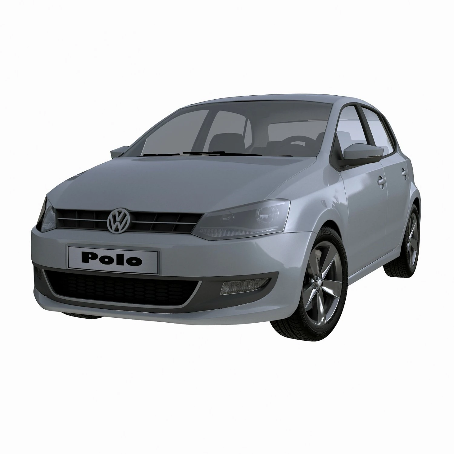 volkswagen polo 5doors 2010 3D Model .c4d .max .obj .3ds .fbx .stl .blend 