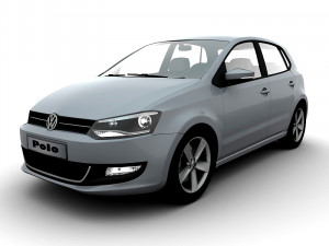 volkswagen polo 5doors 2010 Model 3D