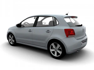 volkswagen polo 5doors 2010 3D Model