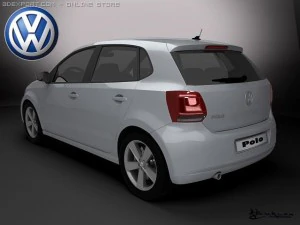 volkswagen polo 5doors 2010 3D Model