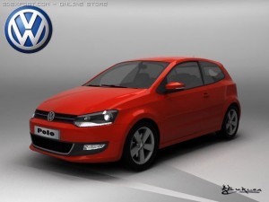 volkswagen polo 3doors 2010 Modello 3D