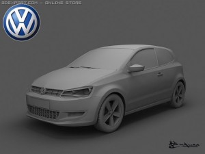 volkswagen polo 3doors 2010 Modello 3D
