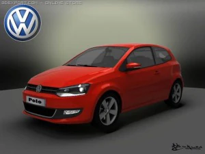 volkswagen polo 2010 pack1 3D Model