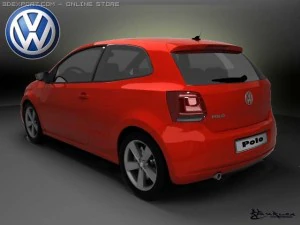 volkswagen polo 2010 pack1 3D Model