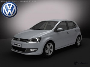 volkswagen polo 2010 pack1 3D Model