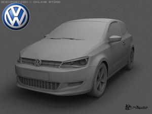 volkswagen polo 2010 pack1 3D Model